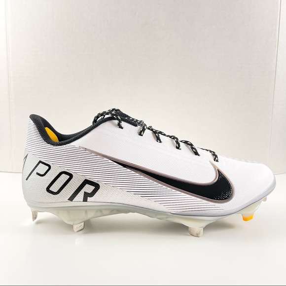 NIKE LUNAR VAPOR ULTRAFLY ELITE 3 BASEBALL CLEATS CJ7577-103 WHITE BLACK MEN’S - Picture 8 of 11